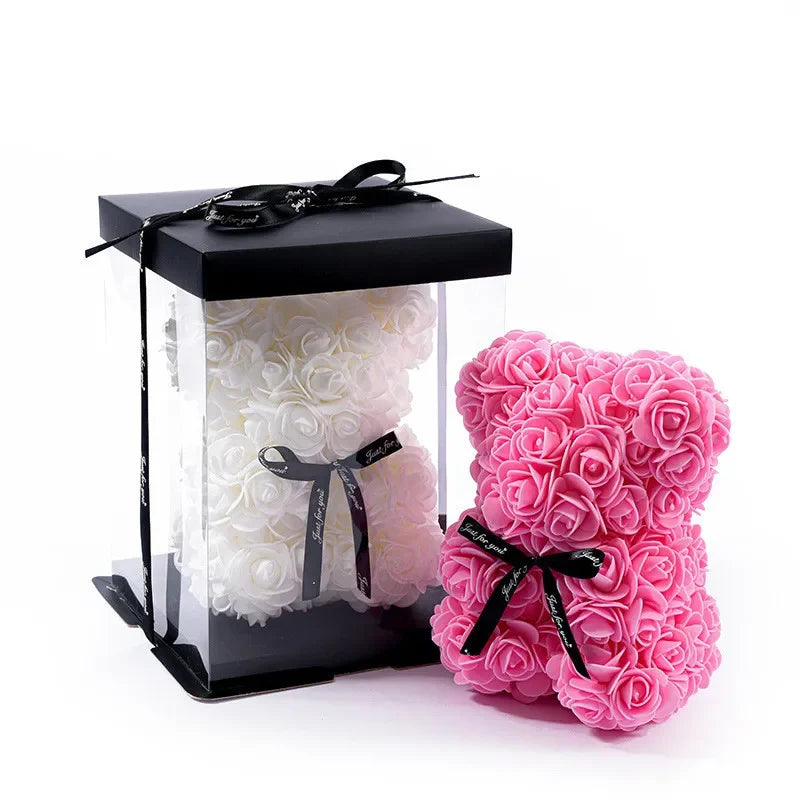 MKSHOP  - Ours en Rose Mousse, Cadeau Créatif Romantique